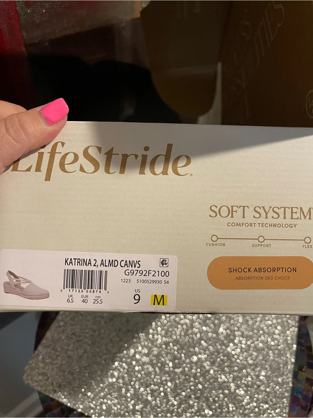 Life Stride Cream Canvas Slingback Espadrille